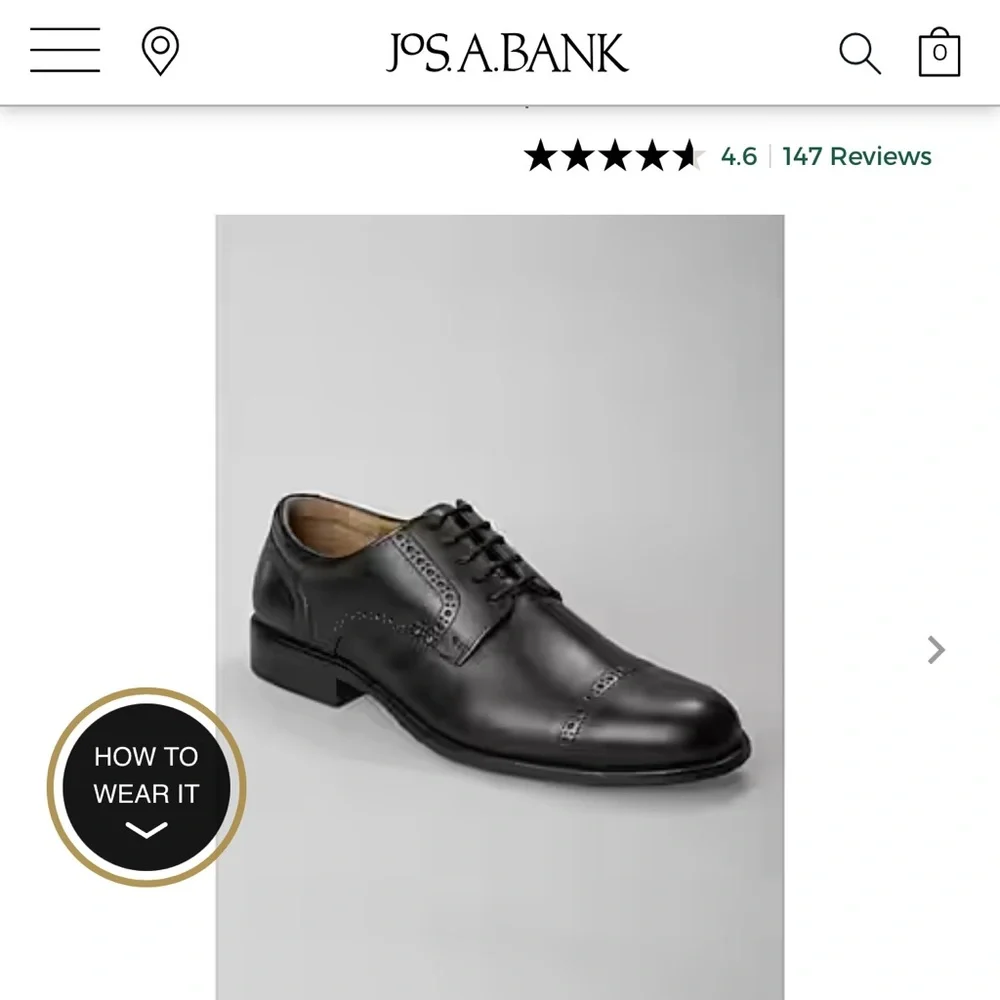Johnston & Murphy Harmon Cap Toe Oxfords - Picture 2 of 2